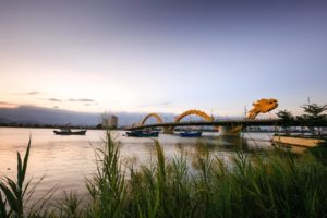 dragon bridge in Danang, Vietnam