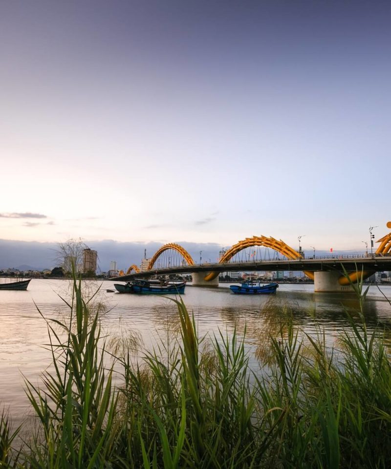 dragon bridge in Danang, Vietnam
