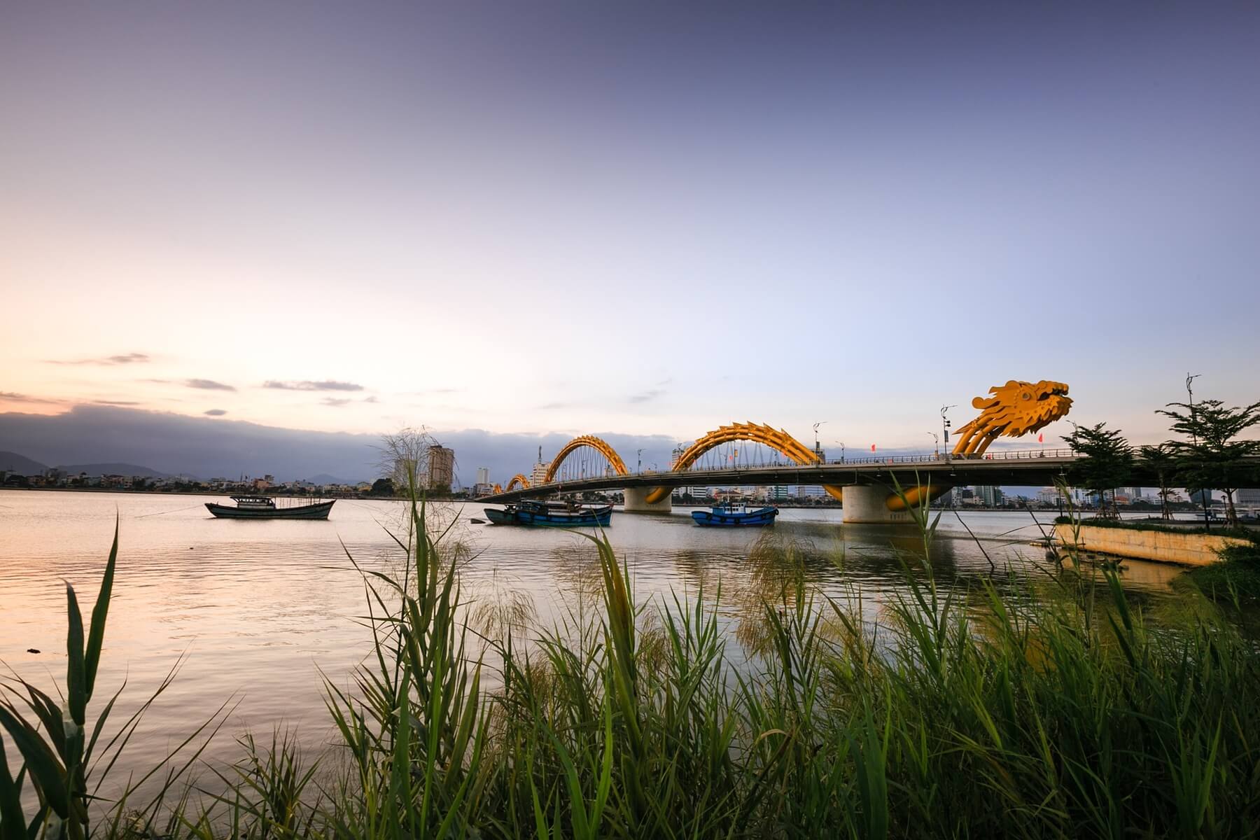 dragon bridge in Danang, Vietnam