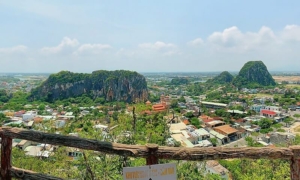 las montañas de mármol en Da Nang