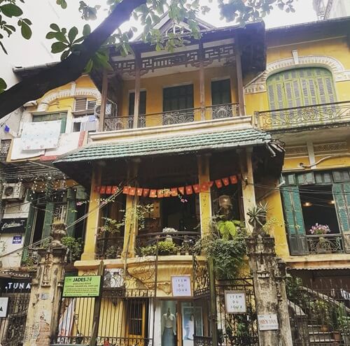 Una casa en el barrio francés de Hanoi