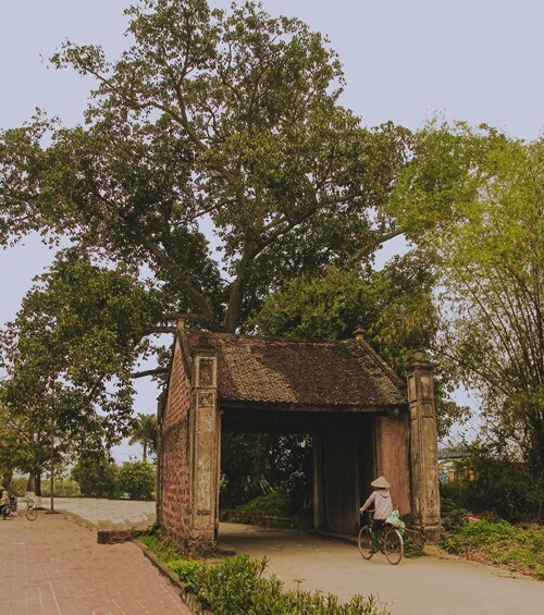 la puerta de la aldea de Duong Lam