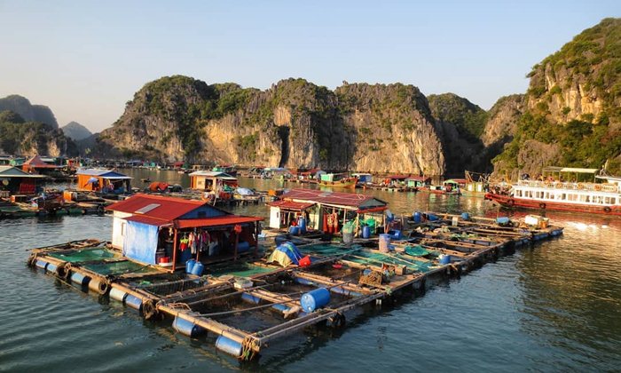 pueblo de pescadores en Lan Ha